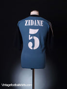 2001 Real Madrid Third Shirt Zidane #5 L Football Shirt