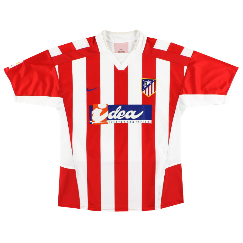 2002-03 Atletico Madrid Nike Home Shirt L Football Shirt