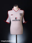 2002-03 Darlington Home Shirt M Football Shirt