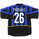 2002-03 Inter Milan Match Issue Home Shirt Pasquale #26 L/S XL Football Shirt