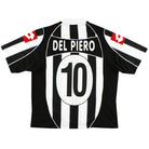 2002-03 Juventus Home Shirt Del Piero #10 *As New* XXL Football Shirt