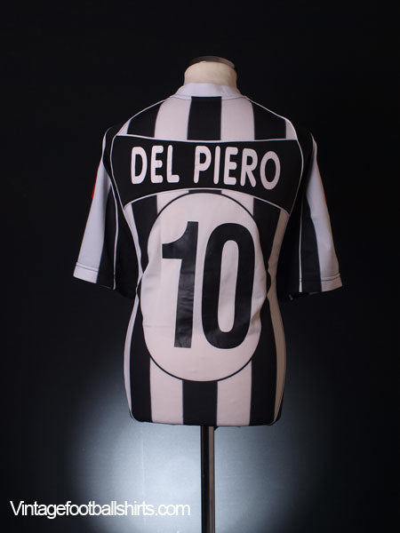 2002-03 Juventus Home Shirt Del Piero #10 XL Football Shirt