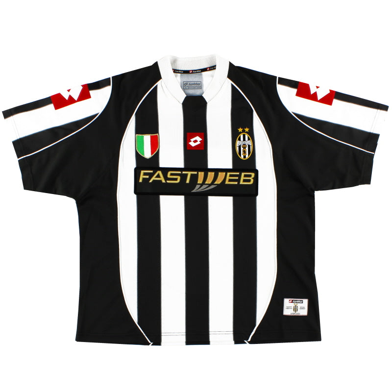 2002-03 Juventus Lotto Home Shirt L Football Shirt