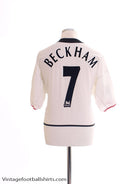 2002-03 Manchester United Away Shirt Beckham #7 XL Football Shirt