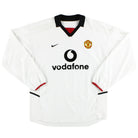 2002-03 Manchester United Nike Away Shirt L/S M Football Shirt