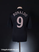 2002-03 Real Madrid Centenary Champions League Away Shirt Ronaldo #9 L Football Shirt