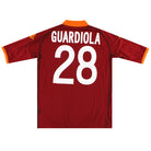 2002-03 Roma Kappa Home Shirt Guardiola #28 XL Football Shirt