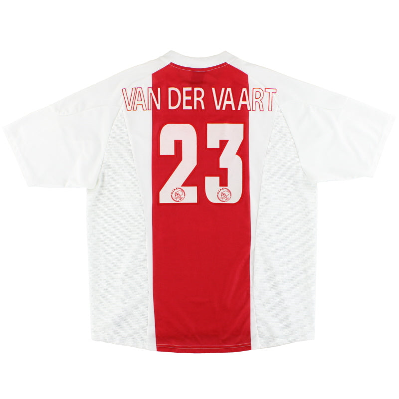 2002-04 Ajax adidas Home Shirt van der Vaart #23 XL Football Shirt