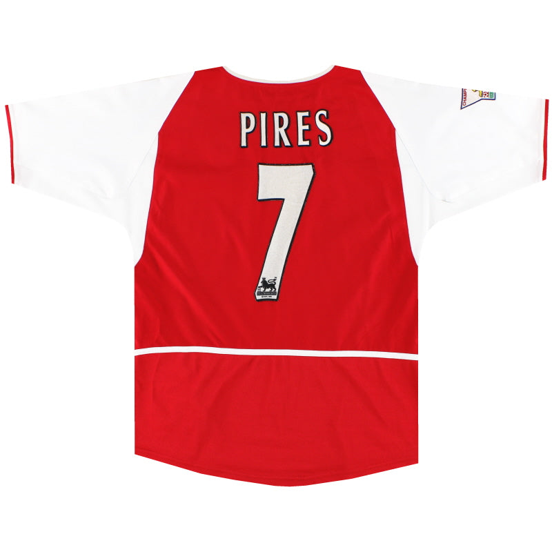 2002-04 Arsenal Nike Home Shirt Pires #7 XL.Boys Football Shirt