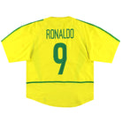 2002-04 Brazil Nike Home Shirt Ronaldo #9 L Football Shirt