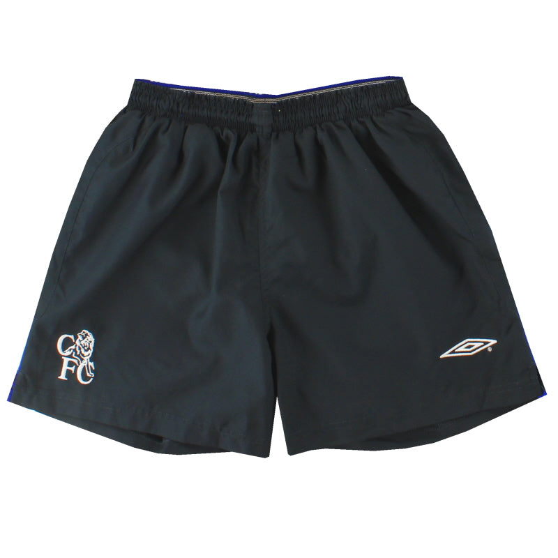 2002-04 Chelsea Umbro Away Shorts L.Boys Football Shorts