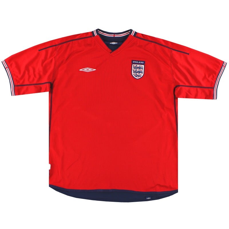 2002-04 England Umbro Away Shirt XL Football Shirt