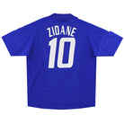 2002-04 France adidas Home Shirt Zidane #10 *Mint* L Football Shirt