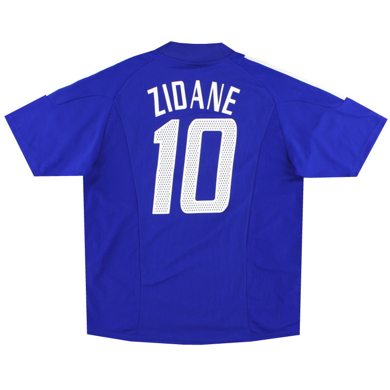 2002-04 France adidas Home Shirt Zidane #10 *Mint* L Football Shirt