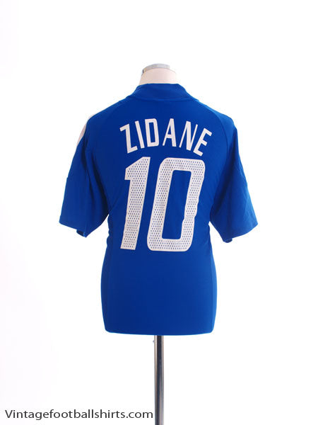 2002-04 France Home Shirt Zidane #10 M Football Shirt