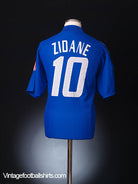 2002-04 France Home Shirt Zidane #10 L Football Shirt