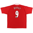 2002-04 Liverpool Home Shirt Diouf #9 XL Football Shirt