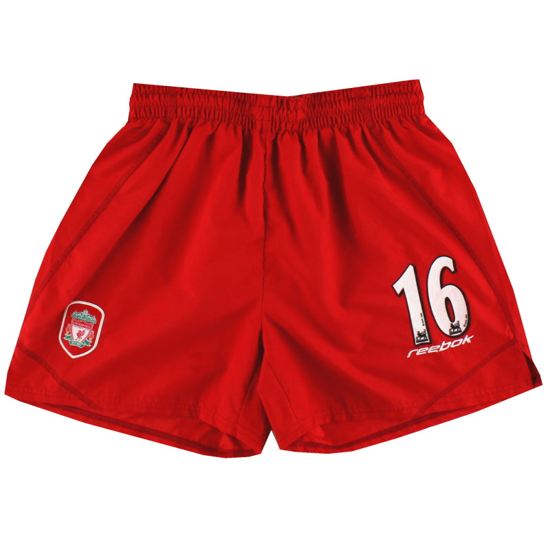 2002-04 Liverpool Reebok Home Shorts #16 S Football Shorts