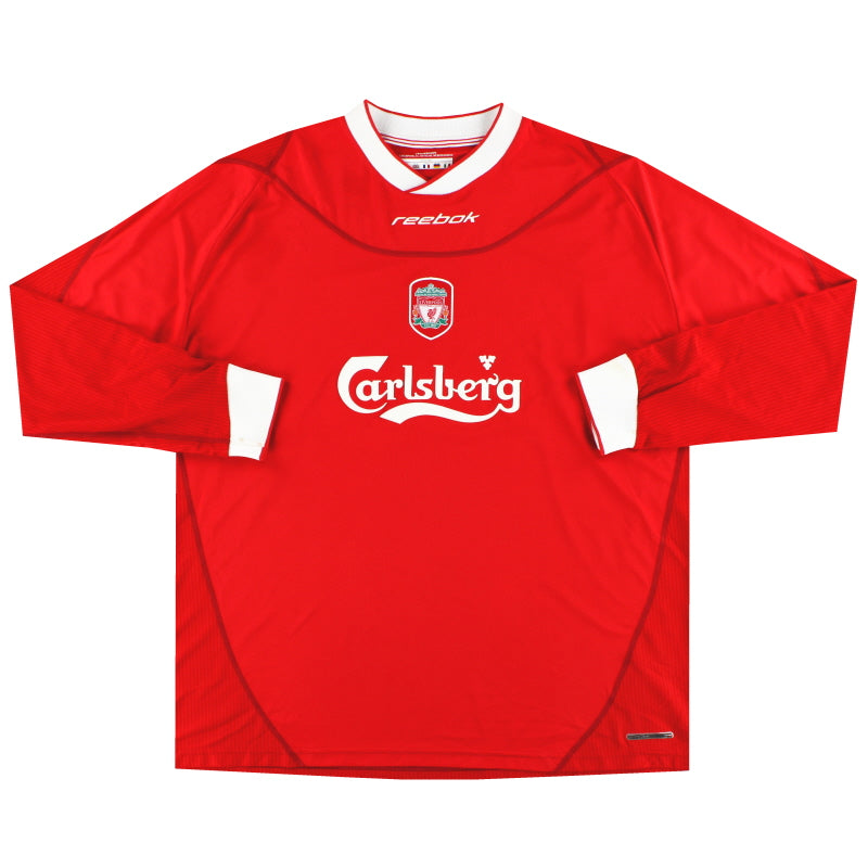 2002-04 Liverpool Reebok Home Shirt L/S XXL Football Shirt