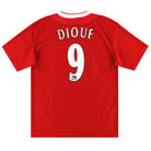 2002-04 Liverpool Reebok Home Shirt Diouf #9 *Mint* M Football Shirt