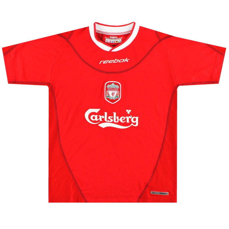 2002-04 Liverpool Reebok Home Shirt L.Boys Football Shirt