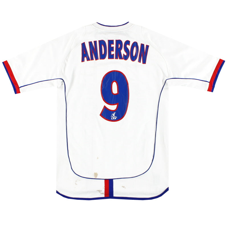 2002-04 Lyon Umbro Home Shirt Anderson #9 L.Boys Football Shirt