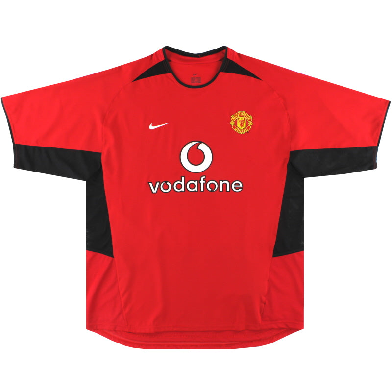 2002 04 Manchester United Nike Home Shirt L 184947 Vintage Football Shirts