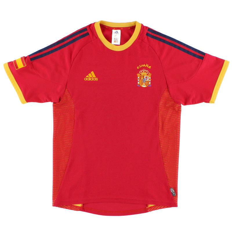 2002-04 Spain adidas Home Shirt S Football Shirt