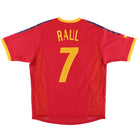 2002-04 Spain Player Issue Home Shirt Raul #7 *Mint* M Football Shirt