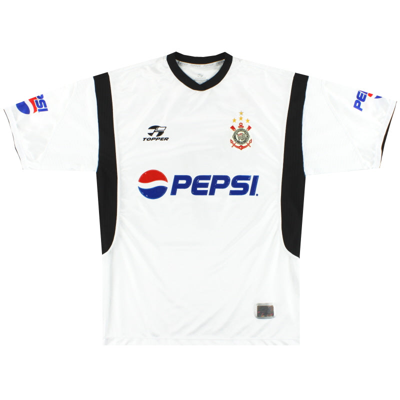 2002 Corinthians Home Shirt #7 L Football Shirt