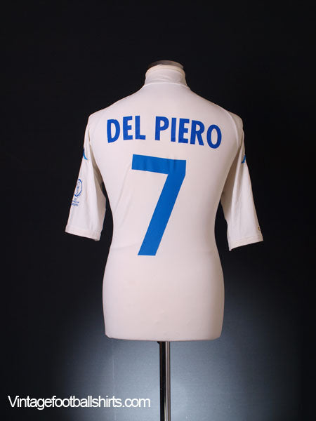 2002 Italy Away Shirt Del Piero #7 XXL Football Shirt