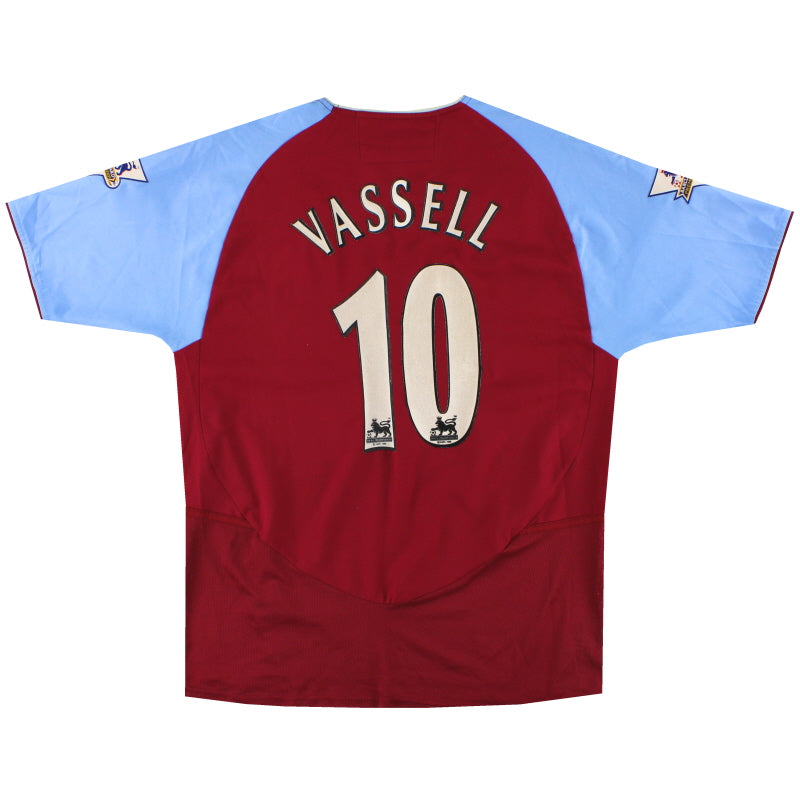 2003-04 Aston Villa Diadora Home Shirt Vassell #10 S Football Shirt