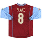 2003-04 Burnley Home Shirt L/S Blake #8 XL Football Shirt