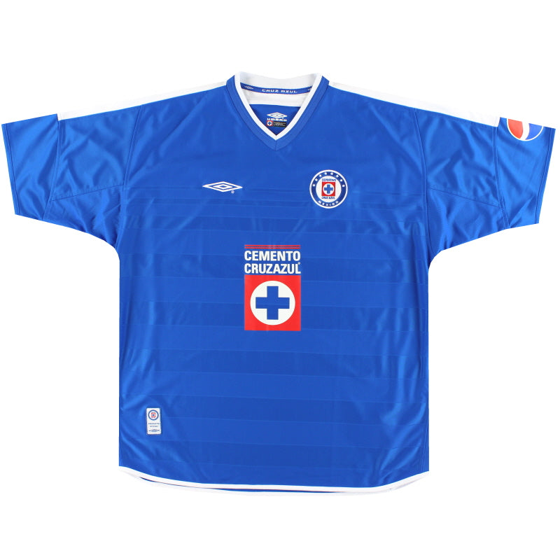 2003-04 Cruz Azul Umbro Home Shirt XL Football Shirt