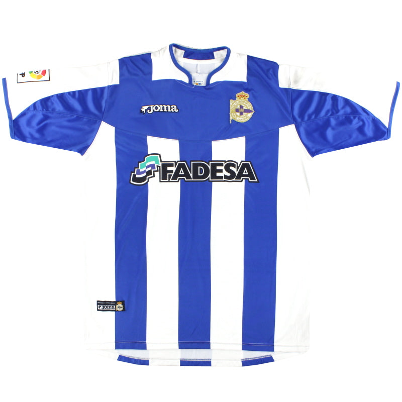 2003-04 Deportivo Joma Home Shirt XL Football Shirt