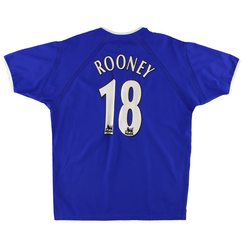 2003-04 Everton Puma Home Shirt Rooney #18 L.Boys Football Shirt