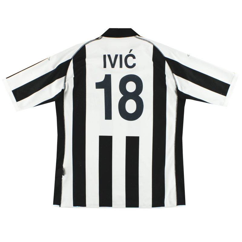 2003-04 FK Partizan Kappa Home Shirt Ivic #18 XXL Football Shirt