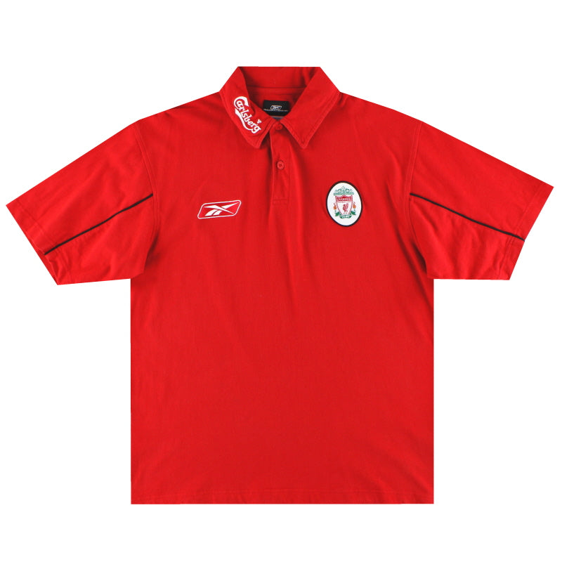 2003-04 Liverpool Reebok Polo Shirt L Polo Shirt