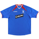 2003-04 Rangers Diadora 'Treble Winners' Home Shirt XL Football Shirt