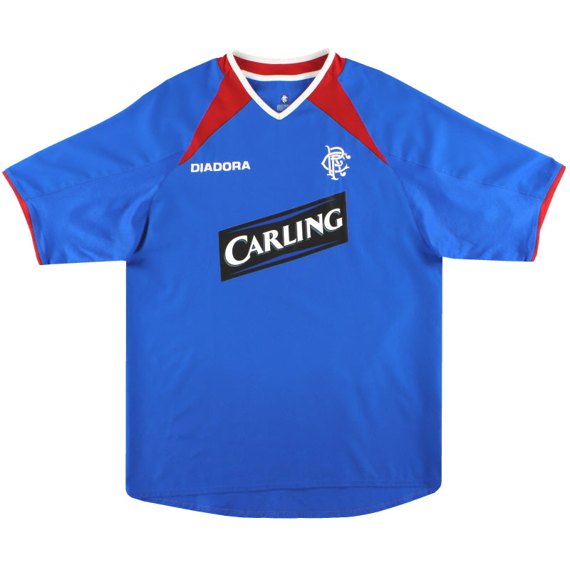 2003-04 Rangers Diadora Home Shirt M Football Shirt