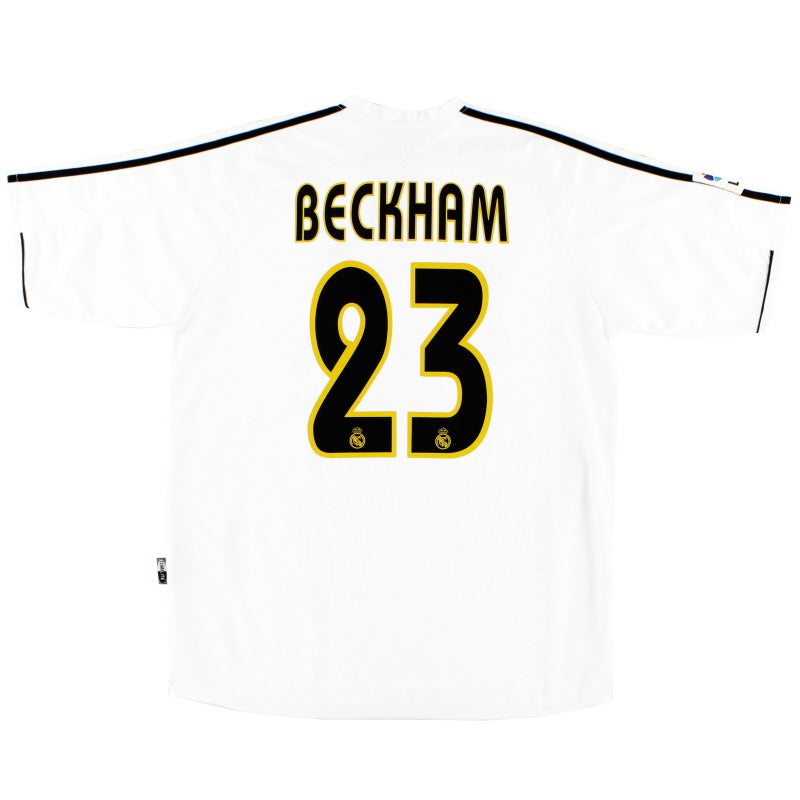 2003-04 Real Madrid adidas Home Shirt Beckham #23 *w/tags* M Football Shirt