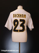 2003-04 Real Madrid Home Shirt Beckham #23 S Football Shirt