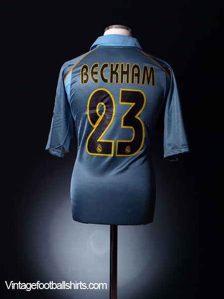 2003-04 Real Madrid Third Shirt Beckham #23 M Football Shirt