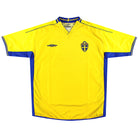 2003-04 Sweden Umbro Home Shirt *Mint* XL Football Shirt