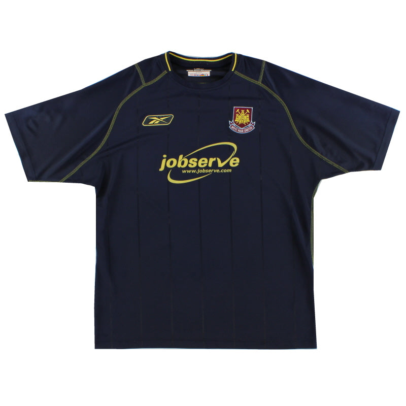 2003-04 West Ham Reebok Away Shirt XL Football Shirt