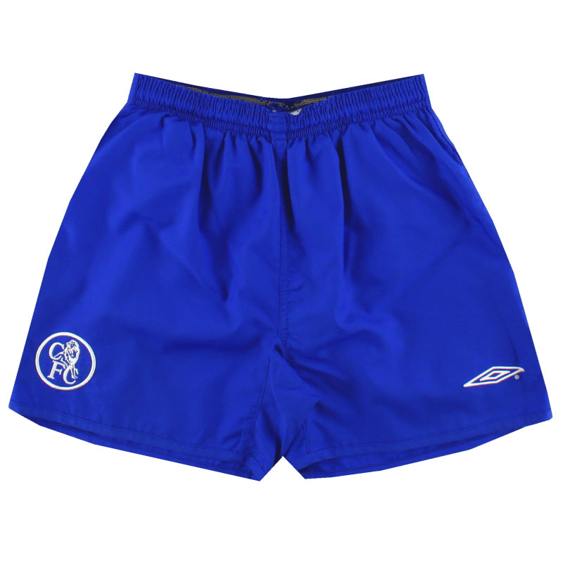 2003-05 Chelsea Umbro Home Shorts L.Boys Football Shorts