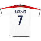 2003-05 England Umbro Home Shirt Beckham #7 *Mint* M Football Shirt