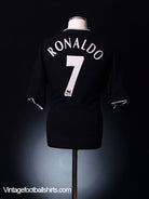 2003-05 Manchester United Away Shirt Ronaldo #7 XL Football Shirt