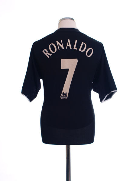 2003-05 Manchester United Away Shirt Ronaldo #7 L Football Shirt