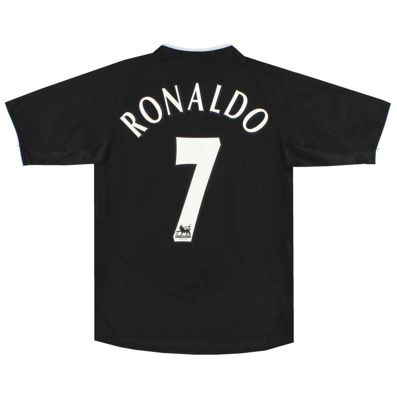 2003-05 Manchester United Nike Away Shirt Ronaldo #7 L.Boys Football Shirt